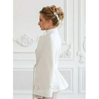 Svatební kabát, Svatební bunda, Svatební kabát, Svatební bunda, Svatební přikrývka, Bílý kabát, Zimní bunda ze slonoviny, Poncho - Strana 5
