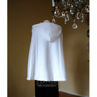 Svatební plášť s kapucí krátký svatební plášť Svatební bolerko Zimní svatební přikrývka - Strana 4