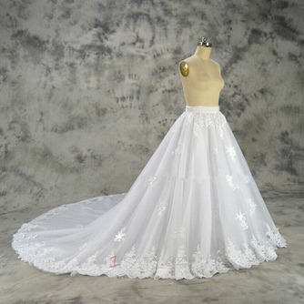 odnímatelná princezna velká vlečka svatební šaty krajková sukně odnímatelná sukně svatební doplňky vlastní velikost - Strana 2
