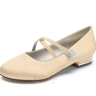 Svatební balerínky s kulatou špičkou Elegantní společenské boty pro svatební párty Denní svatební boty - Strana 11