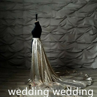 Flitry vlečka sukně odepínací sukně vlečka zlaté šaty svatební odepínací sukně svatební šaty vlastní velikost - Strana 2