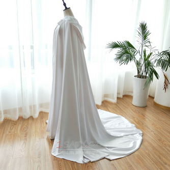 Svatební šál dlouhý barevný saténový kabát s kapucí nevěsty - Strana 3