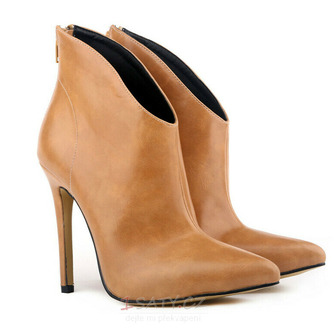 Podzimní a zimní boty na jehlovém podpatku boty krátké jednoduché nahé dámské boty boty martin boots - Strana 1