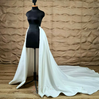 Odnímatelná svatební saténová sukně odnímatelná saténová sukně s vlečkou - Strana 1