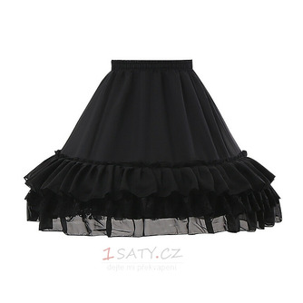 Černo/bílá tylová spodnička Lolita, cosplay spodnička, nadýchaná tylová sukně, nadýchaná spodnička, baletní tutu sukně. 45CM - Strana 4