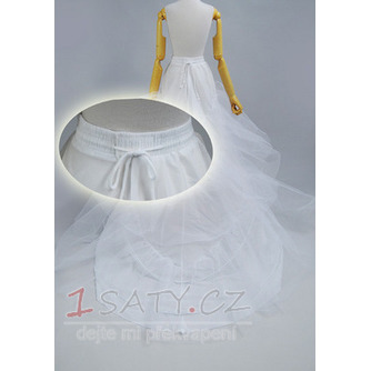 Svatební petticoat Elastický pas Šířka Dva rámy Flouncing Svatební šaty - Strana 3