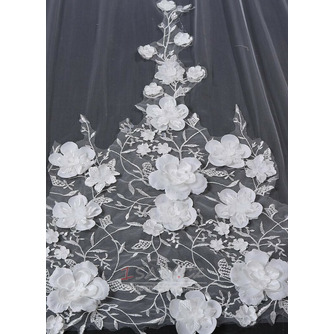 Nevěsta zahalená závoj vynikající květinový závoj dlouhá zahalená závoj 400CM - Strana 4