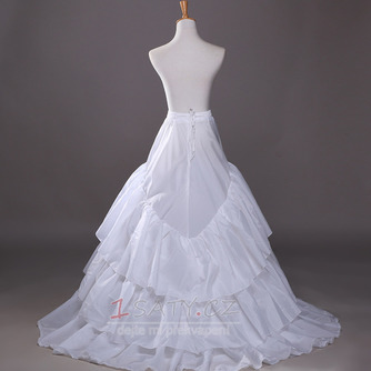 Svatební šňůra Tři ráfky Dlouhé svatební šaty Polyester taffeta - Strana 2