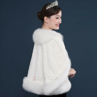 Nevěsta svatební plášť šátek svatební bunda zimní velká velikost teplá šála - Strana 4