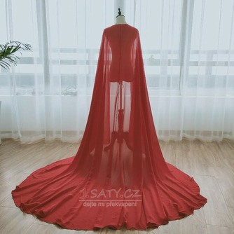 Šifonová dlouhá šála jednoduchá elegantní svatební bunda dlouhá 2 metry - Strana 5