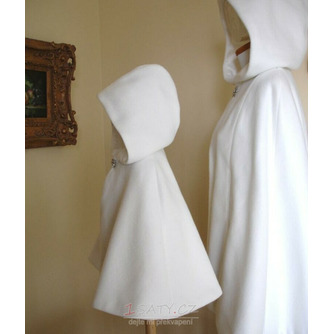 Svatební plášť s kapucí krátký svatební plášť Svatební bolerko Zimní svatební přikrývka - Strana 8