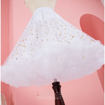 Bílý krajkový tyl Společenské šaty Dlouhá spodnička, lolita cosplay spodničky krinolíny, sukně Ballet Tutu, dívčí spodničky, spodnička lolita 60CM - Strana 2
