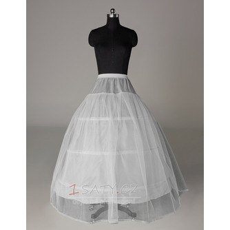 Svatební petticoat Elastický pas Jednoduché tři rámy Perimeter Lace trim - Strana 1