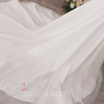 Svatební odnímatelný vláček Odnímatelná sukně Svatební šaty Vláček Saténová překryvná vrstva na míru - Strana 5