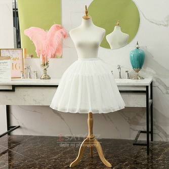 Svatební krátká krinolína, Cosplay plesové šaty krátká spodnička, nadýchaná sukně, dívčí šifon Lolita spodnička 55 cm - Strana 2
