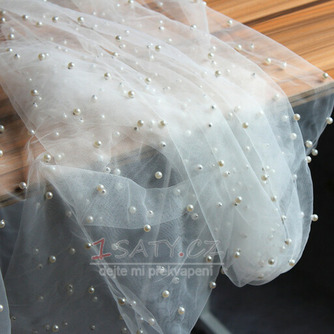 Tulle pearl nevěsta šál elegantní elegantní bunda 200CM - Strana 5