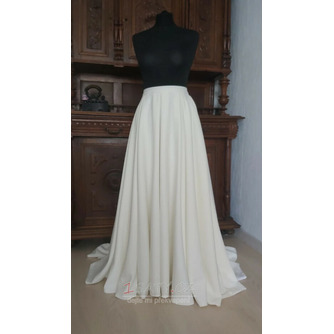 Sukně s kapsami sukně nevěsty odděluje svatební odnímatelnou vlečku Odnímatelnou sukni - Strana 1