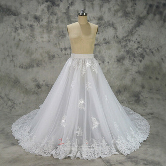 odnímatelná princezna velká vlečka svatební šaty krajková sukně odnímatelná sukně svatební doplňky vlastní velikost - Strana 1