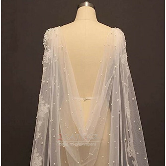 Svatební svatební šaty Perlový šátek Závoj Krajkový šátek - Strana 4