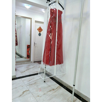 Taška na svatební šaty prodloužená zesílená transparentní svatební šaty s vlečkou na prachový vak z PVC - Strana 4