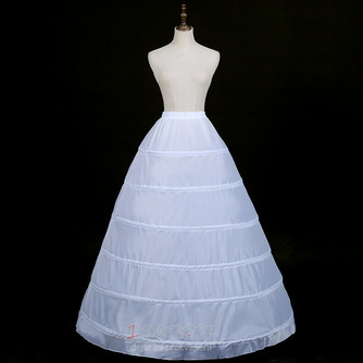 Šest ocelových kroužků elastický pas zvýšení spodnička černá a bílá barva svatební šaty spodnička - Strana 1