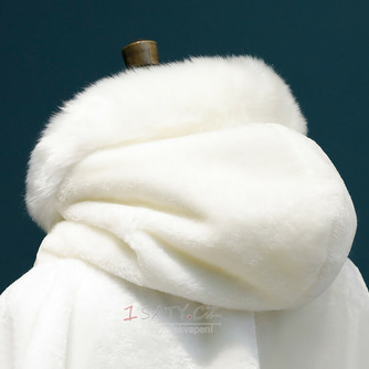 Zimní plášť s dlouhým pláštěm teplý plyšový šál bílý tlustý plášť - Strana 4