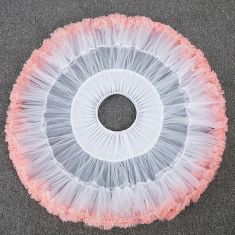 Růžová elastická spodnička s nafouknutým tylem v pase, princezna Balet Dance Pettiskirts Lolita Cosplay, Rainbow Cloud Krátká tutu sukně 45 cm - Strana 4