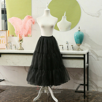 Černá organzová spodnička, spodnička cosplay společenských šatů, spodnička Lolita, baletní tutu sukně, dlouhá spodnička, délka 80 cm - Strana 4
