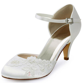 Krajkové vyšívané svatební boty na skleněném podpatku na party boty - Strana 1