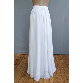 Jednoduché svatební šaty sukně Boho svatební sukně Elegantní svatební sukně Dámská šifonová sukně - Strana 2