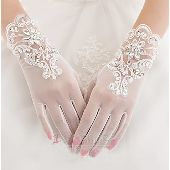 Svatební rukavice Bílá Krátké letní perla Celý prst Vhodné - Strana 1