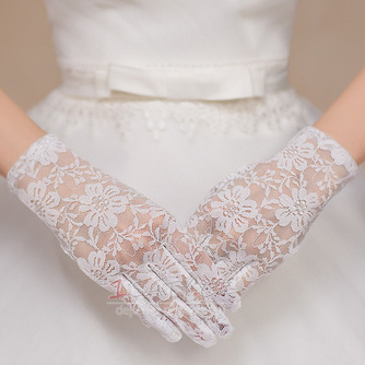Svatební rukavice krátké bílé věčné multifunkční krajka - Strana 1