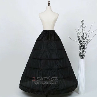 Šest ocelových kroužků elastický pas zvýšení spodnička černá a bílá barva svatební šaty spodnička - Strana 4