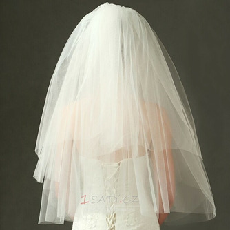 Svatební šaty jednoduchý závoj tvrdý síťový puffer závoj krátký svatební závoj - Strana 4