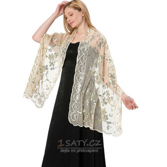 Flitrový šátek Svatební šátek nevěsta družička šátek ženy šátky - Strana 13