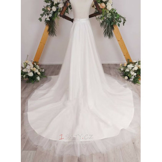 Svatební odnímatelný vláček Odnímatelná sukně Svatební šaty Vláček Saténová překryvná vrstva na míru - Strana 2