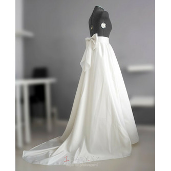 s velkou mašlí Svatební sukně svatební saténová sukně Svatební šaty samostatná Sukně na zakázku - Strana 2