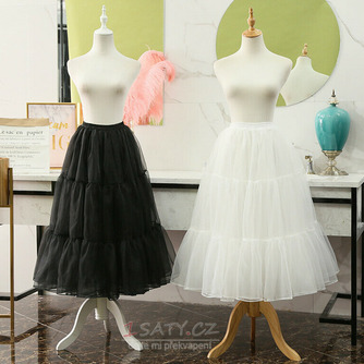 Černá organzová spodnička, spodnička cosplay společenských šatů, spodnička Lolita, baletní tutu sukně, dlouhá spodnička, délka 80 cm - Strana 1