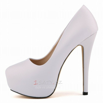 14cm vysoký podpatek módní styl nepromokavé svatební boty - Strana 8