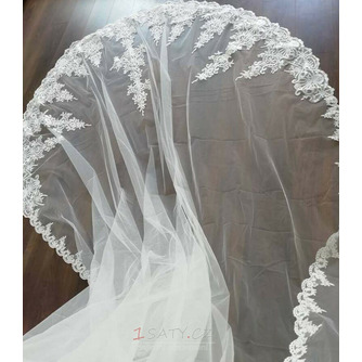 Kostelní ocas krajkový závoj nevěsta svatební závoj luxusní krajkový závoj - Strana 2