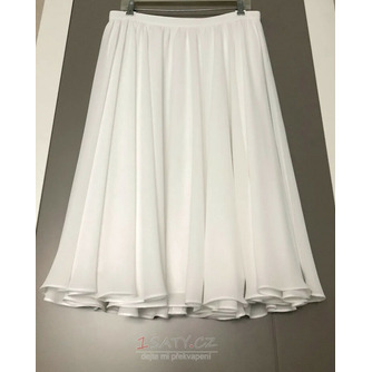 Dámská šifonová sukně Svatební sukně Družička splývavá Svatební Čaj délka krátká svatební sukně 68CM - Strana 2