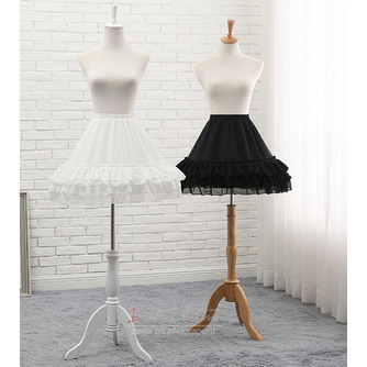 Černo/bílá tylová spodnička Lolita, cosplay spodnička, nadýchaná tylová sukně, nadýchaná spodnička, baletní tutu sukně. 45CM - Strana 1