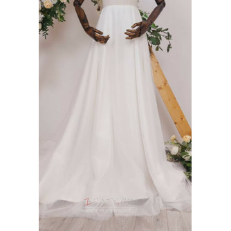 Svatební odnímatelný vláček Odnímatelná sukně Svatební šaty Vláček Saténová překryvná vrstva na míru - Strana 4
