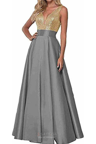 Prodej S hlubokým výstřihem V-krk A-Čára Elegantní Večerní šaty - Strana 16