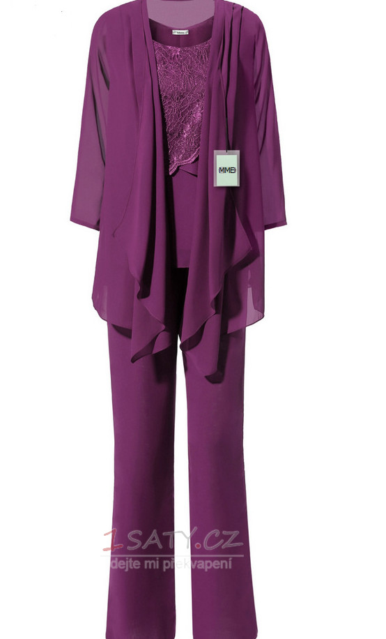 Dlouhý rukáv Klasický Oblek kalhoty Vysoká zahrnuty Matky šaty
