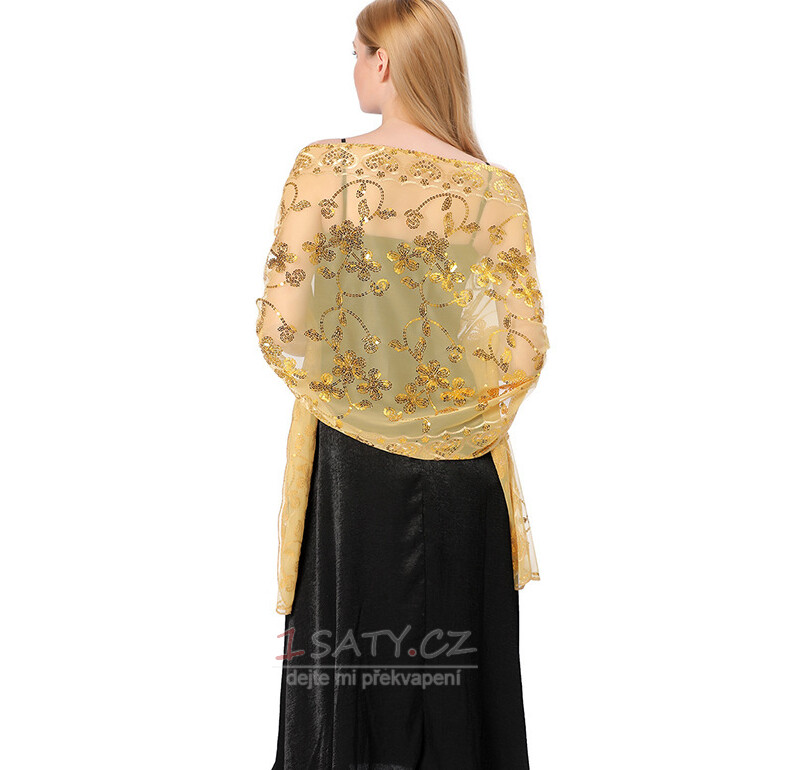 Flitrový šátek Svatební šátek nevěsta družička šátek ženy šátky