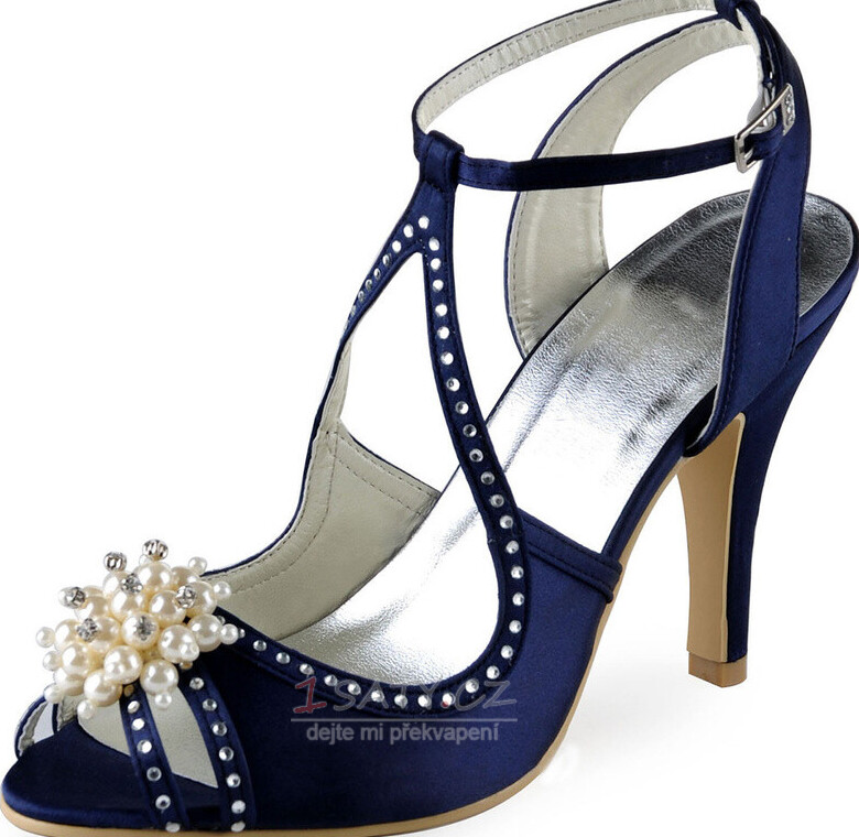 Jehlové svatební boty drahokamové sandály svatební boty princezny hedvábné svatební boty
