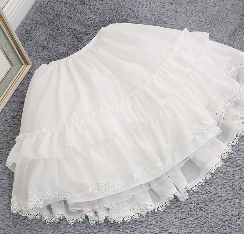 Lolita Gázová spodnička, bílá spodnička, krátká spodnička, svatební spodnička, měkká spodnička, párty spodničky, odepínací 65 cm