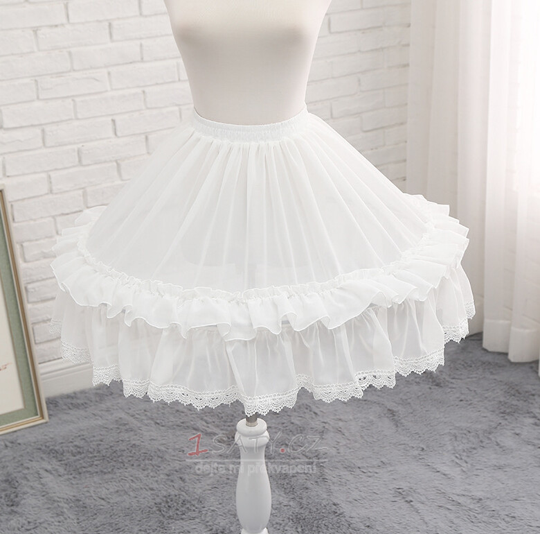 Lolita sukně spodnička cosplay spodnička krátká spodnička svatební doplňky délka 48CM