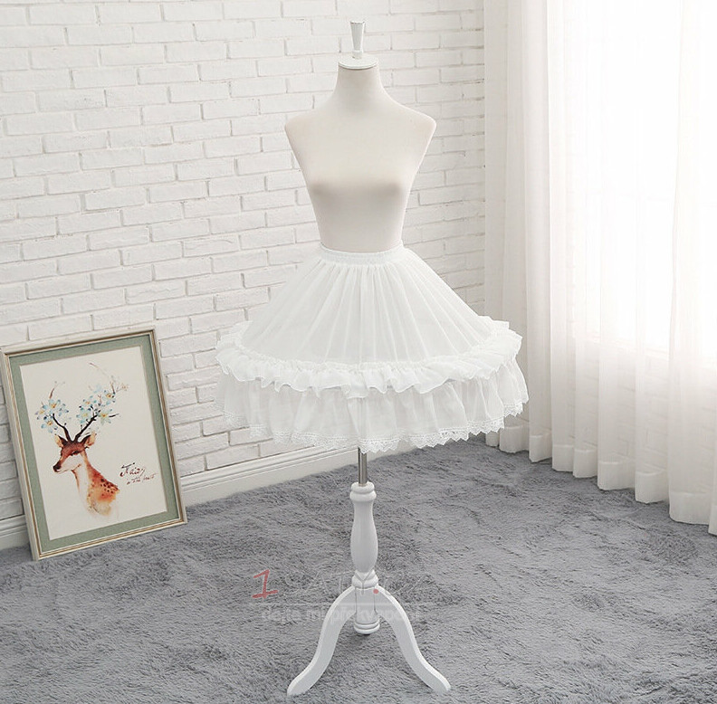 Lolita sukně spodnička cosplay spodnička krátká spodnička svatební doplňky délka 48CM